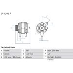Bosch Lichtmaschine 0 986 040 671 Bosch Lichtmaschine 0 986 040 671