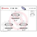 BREMBO Bremsklötze HA P 30 101 BREMBO Bremsklötze HA P 30 101