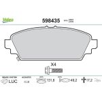 Valeo Bremsbelagsatz 598435 Valeo Bremsbelagsatz 598435
