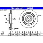 Bremsscheibe Toyota T. Yaris 1.0-1.5 05 24.0109-0142.1 Bremsscheibe Toyota T. Yaris 1.0-1.5 05 24.0109-0142.1