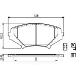 Bosch Bremsbelagsatz 0 986 494 220 Bosch Bremsbelagsatz 0 986 494 220