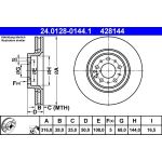 Bremsscheibe Volvo P. S60/Xc90 00-14 24.0128-0144.1 Bremsscheibe Volvo P. S60/Xc90 00-14 24.0128-0144.1
