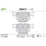 Valeo Bremsbelagsatz 598411 Valeo Bremsbelagsatz 598411