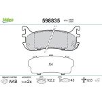 Valeo Bremsbelagsatz 598835 Valeo Bremsbelagsatz 598835