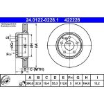 Bremsscheibe Db T. W202 Amg 97-10 24.0122-0228.1 Bremsscheibe Db T. W202 Amg 97-10 24.0122-0228.1