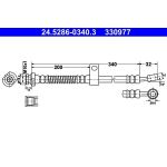 ATE Bremsschlauch 24.5286-0340.3 ATE Bremsschlauch 24.5286-0340.3