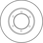 Bremsscheibe Toyota P. Hilux 84-05 DF1418 Bremsscheibe Toyota P. Hilux 84-05 DF1418