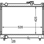 MAHLE Kühler, Motorkühlung CR 747 000S MAHLE Kühler, Motorkühlung CR 747 000S