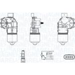 MAGNETI MARELLI Wischermotor 064350006010 MAGNETI MARELLI Wischermotor 064350006010