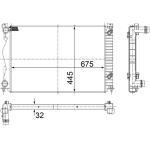 Kühler, Motorkühlung CR 790 000S Kühler, Motorkühlung CR 790 000S