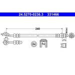 ATE Bremsschlauch 24.5270-0236.3 ATE Bremsschlauch 24.5270-0236.3
