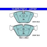 ATE Bremsbelagsatz BMW S. 5/6/7 2.0-4.0 02-10 Keramik 13.0470-7167.2