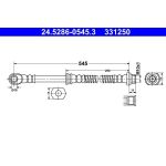 ATE Bremsschlauch 24.5286-0545.3 ATE Bremsschlauch 24.5286-0545.3