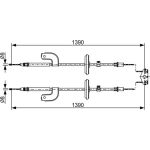 Handbremsseil 1987482459 Handbremsseil 1987482459