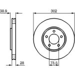 Bremsscheibe VA 0 986 479 117 Bremsscheibe VA 0 986 479 117