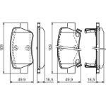 Bosch Bremsbelagsatz 0 986 494 403 Bosch Bremsbelagsatz 0 986 494 403