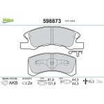 Valeo Bremsbelagsatz 598873