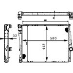 Kühler, Motorkühlung CR 456 000P Kühler, Motorkühlung CR 456 000P
