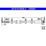 ATE Bremsschlauch 24.5112-0435.3 ATE Bremsschlauch 24.5112-0435.3