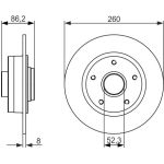 Bosch Bremsscheibe 0 986 479 684 Bosch Bremsscheibe 0 986 479 684