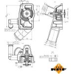 725157 NRF Kühlmittelthermostat 725157 725157 NRF Kühlmittelthermostat 725157