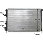 MAHLE Kühler, Motorkühlung CR 434 000S MAHLE Kühler, Motorkühlung CR 434 000S