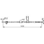 Handbremsseil 1987482835 Handbremsseil 1987482835