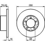 Bosch Bremsscheibe Vorderachse 0 986 478 201