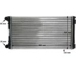 MAHLE Kühler, Motorkühlung CR 1444 000S MAHLE Kühler, Motorkühlung CR 1444 000S