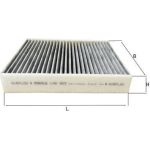 LAK 923 MAHLE Innenraumfilter 923, Aktivkohlefilter, 216,7 x 200 x 35 mm – u. a. für Renault Captur II (HF_), Clio V (B7_), IV (BH_) – OE Nummer 272770567R - l LAK 923 MAHLE Innenraumfilter 923, Aktivkohlefilter, 216,7 x 200 x 35 mm – u. a. für Renault Captur II (HF_), Clio V (B7_), IV (BH_) – OE Nummer 272770567R - l