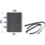 MAHLE Wärmetauscher, Innenraumheizung AH 80 000P MAHLE Wärmetauscher, Innenraumheizung AH 80 000P