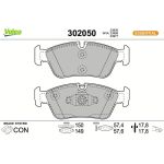 302050 Valeo Bremsbelagsatz 302050 302050 Valeo Bremsbelagsatz 302050