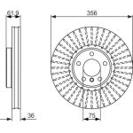 Bosch Bremsscheibe 0 986 479 349 Bosch Bremsscheibe 0 986 479 349