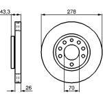 Bremsscheibe VA 0 986 479 262 Bremsscheibe VA 0 986 479 262