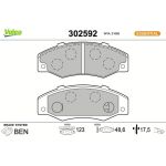 Valeo Bremsbelagsatz 302592 Valeo Bremsbelagsatz 302592
