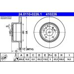 Bremsscheibe Opel T. Vectra 1.6-2.6 95-03 24.0110-0226.1 Bremsscheibe Opel T. Vectra 1.6-2.6 95-03 24.0110-0226.1