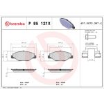 BREMBO Bremsklötze Xtra VA P 85 121X BREMBO Bremsklötze Xtra VA P 85 121X