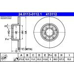 Bremsscheibe Db T. W114/W115 68-77 24.0113-0112.1 Bremsscheibe Db T. W114/W115 68-77 24.0113-0112.1