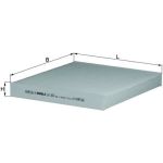 MAHLE Filter, Innenraumluft LA 343 MAHLE Filter, Innenraumluft LA 343