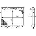 MAHLE Kühler, Motorkühlung CR 208 000S MAHLE Kühler, Motorkühlung CR 208 000S
