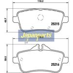 Japanparts Bremsbeläge PP-0517AF Japanparts Bremsbeläge PP-0517AF