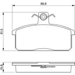 Bosch Bremsbelagsatz 0 986 424 274 Bosch Bremsbelagsatz 0 986 424 274
