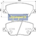 Japanparts Bremsbeläge PA-0230AF Japanparts Bremsbeläge PA-0230AF
