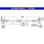 ATE Bremsschlauch 24.5265-0348.3 ATE Bremsschlauch 24.5265-0348.3