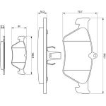 Bosch Bremsbelagsatz 0 986 461 129 Bosch Bremsbelagsatz 0 986 461 129