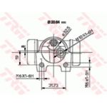 TRW Bremsrolle BWF118 TRW Bremsrolle BWF118