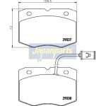 Japanparts Bremsbeläge PA-0234AF Japanparts Bremsbeläge PA-0234AF
