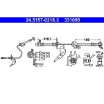 ATE Bremsschlauch 24.5157-0218.3 ATE Bremsschlauch 24.5157-0218.3