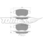 TX 12-49 TOMEX brakes Bremsbelagsatz, Scheibenbremse TX 12-49 TX 12-49 TOMEX brakes Bremsbelagsatz, Scheibenbremse TX 12-49