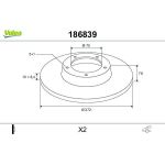 Valeo Bremsscheibe 186839 Valeo Bremsscheibe 186839